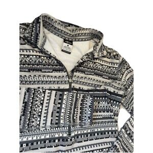 NIKE PRO Women's Dri-Fit Warm 1/2 Zip Longsleeve Pullover Black White Size Large